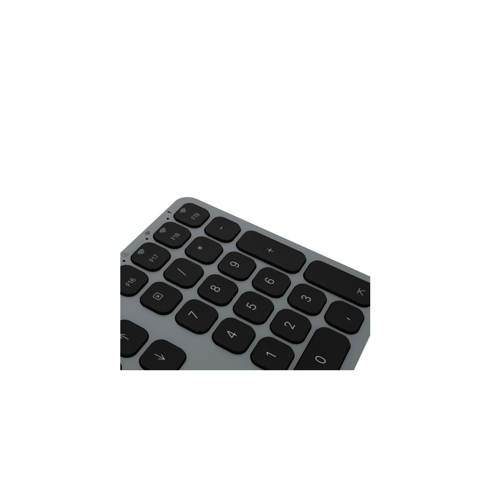 TUNIT Tastiera wireless in alluminio con tastierino numerico - Grigio Siderale ITA In Vendita