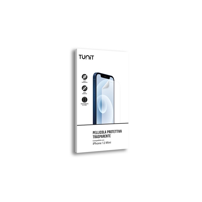 TUNIT Pellicola protettiva trasparente e anti-impronta per iPhone 12 Sconto di tempo limitato