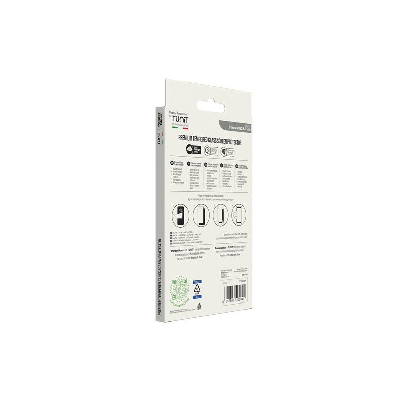 TUNIT - PANZERGLASS VETRO PROTETTIVO PREMIUM - TUNIT - PANZERGLASS PER IPHONE 15 PRO