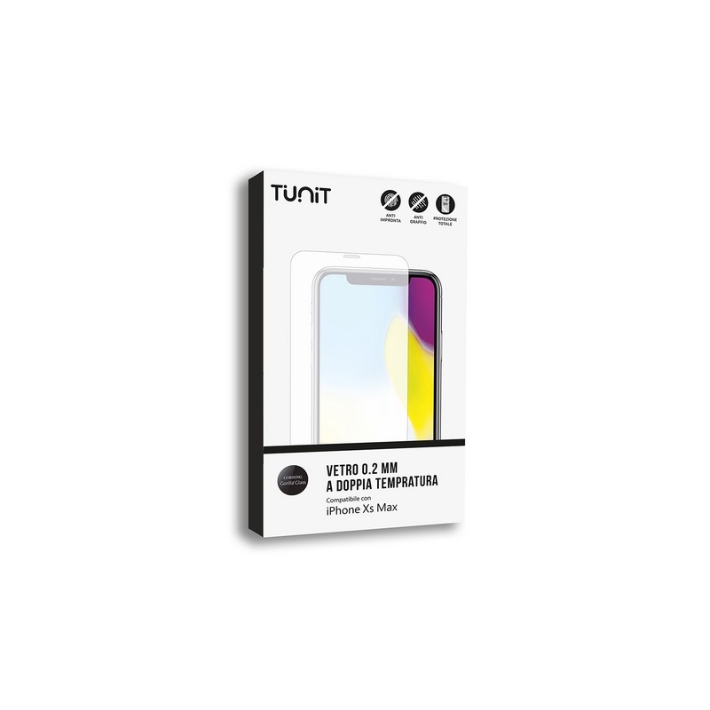 TUNIT Vetro a Doppia Tempratura per iPhone XS Max