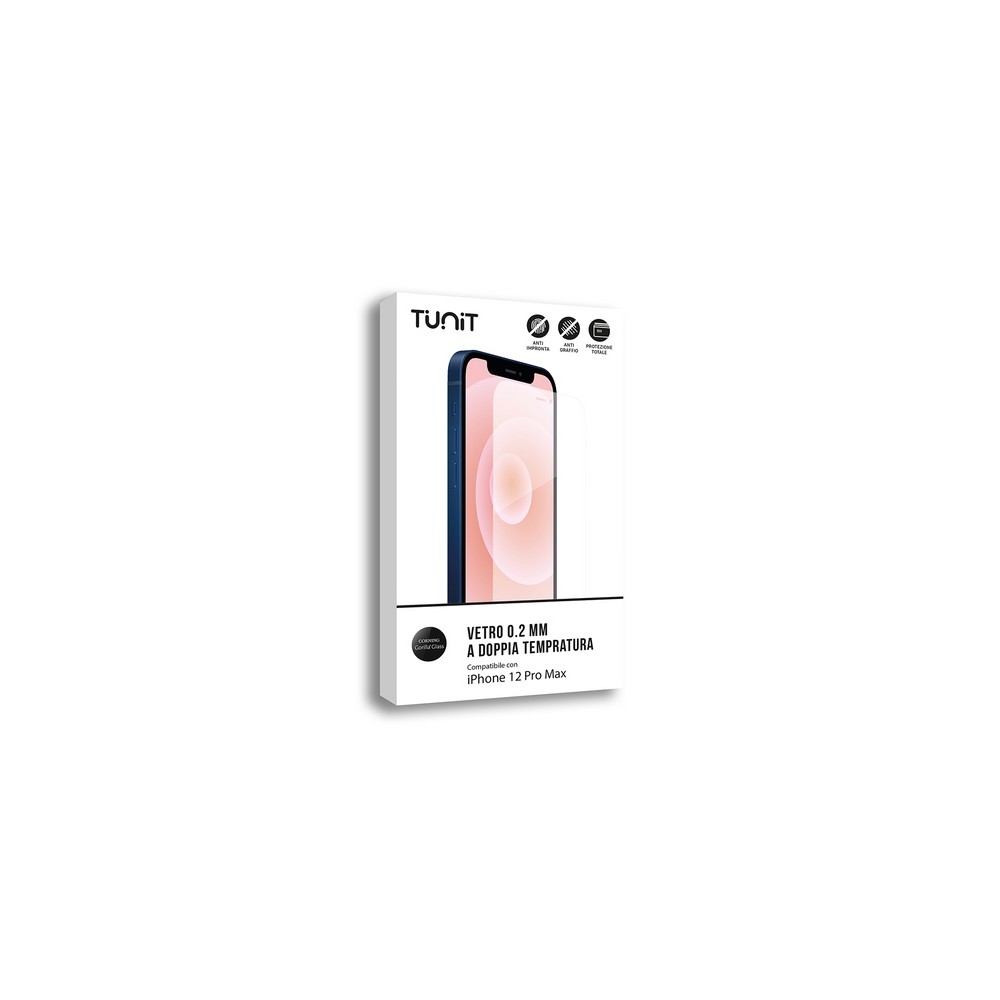 TUNIT Vetro a Doppia Tempratura per iPhone 12 Pro Max