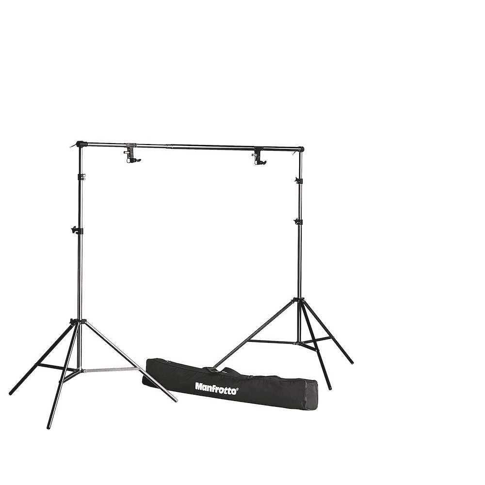 Manfrotto Kit portafondali in alluminio nero