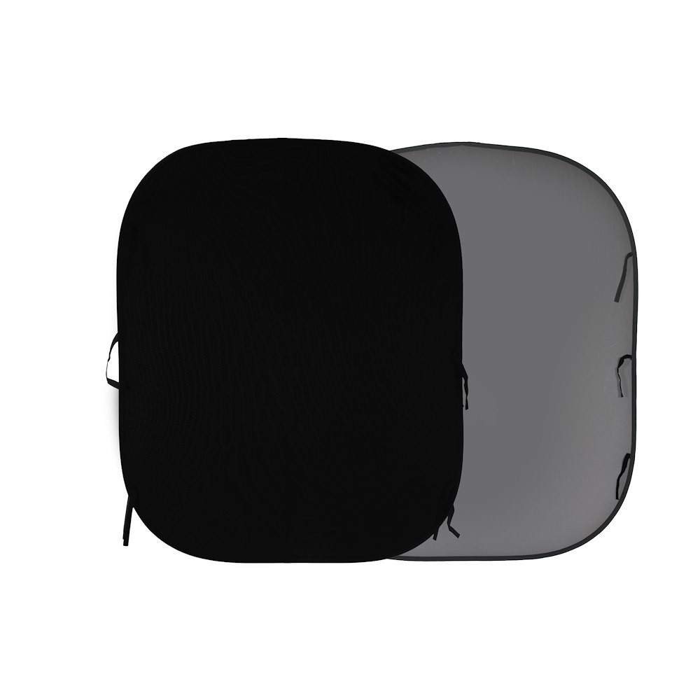 Manfrotto Fondale richiudibile Nero / Grigio medio 1 8 x 2 15m