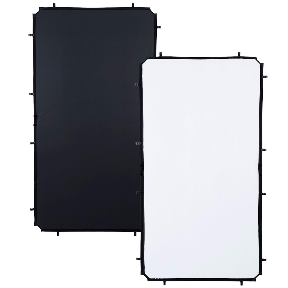 Manfrotto Tessuto per skylite fabric piccolo nero/bianco 1 1x2m