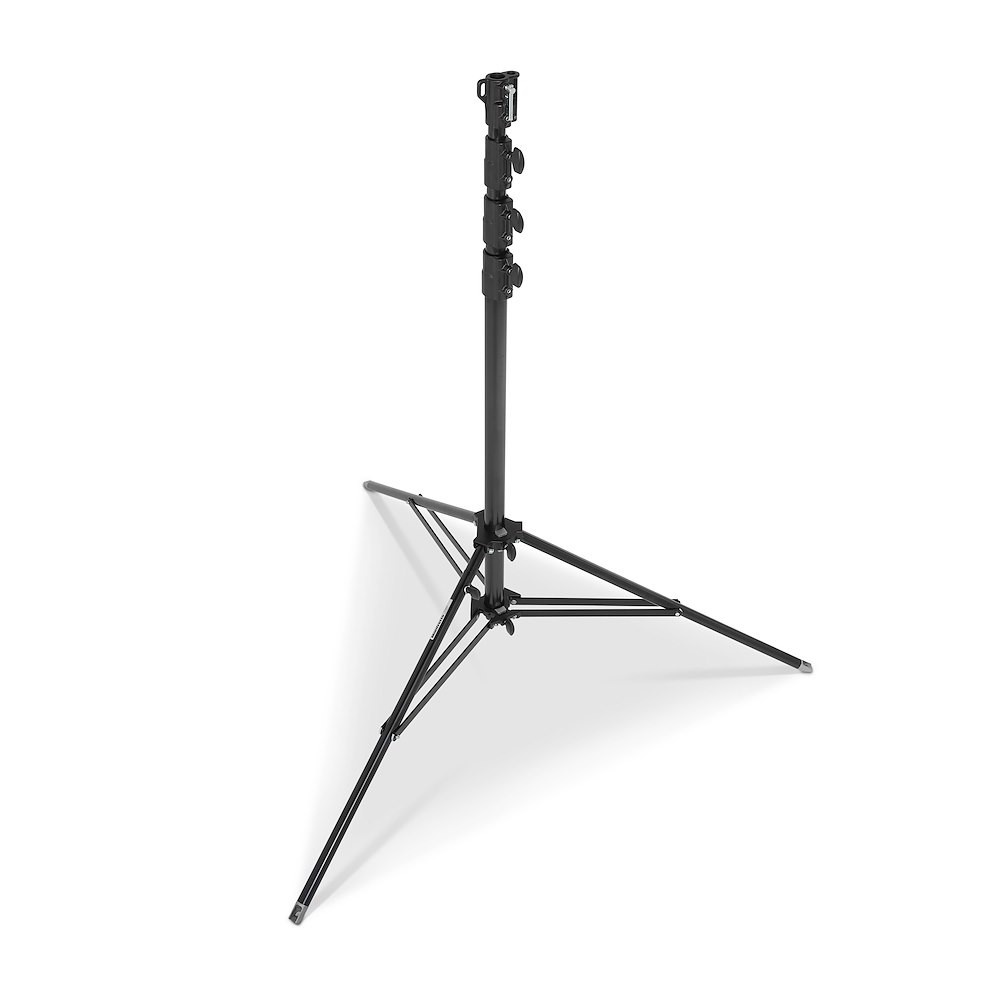 Manfrotto Stativo low base acciaio nero con gamba di livellamento Fino al 65% di sconto