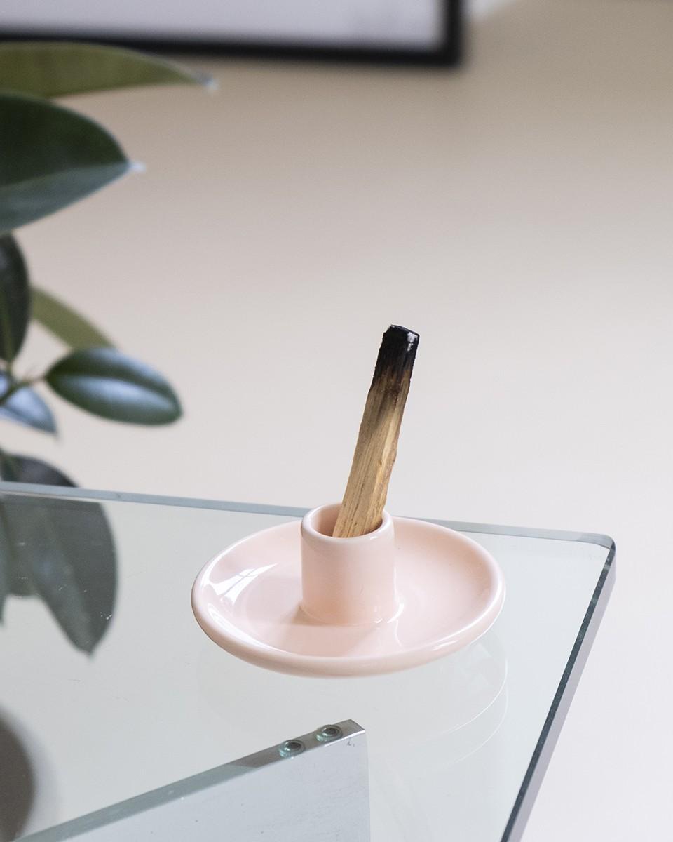 Wood'd PALO SANTO PLATE PINK In Linea