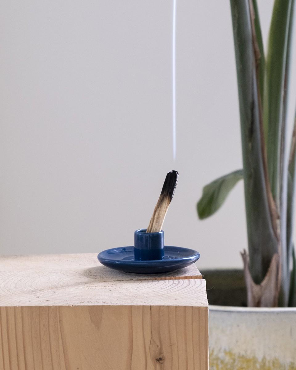 Wood'd PALO SANTO PLATE BLUE Qualità