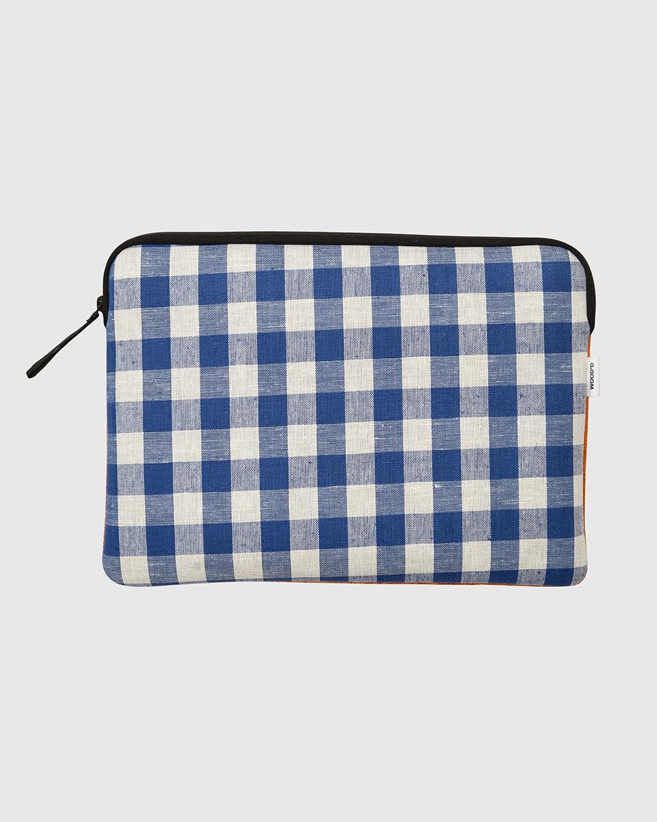 Wood'd Patch Blue Macbook Case Vendita Economica