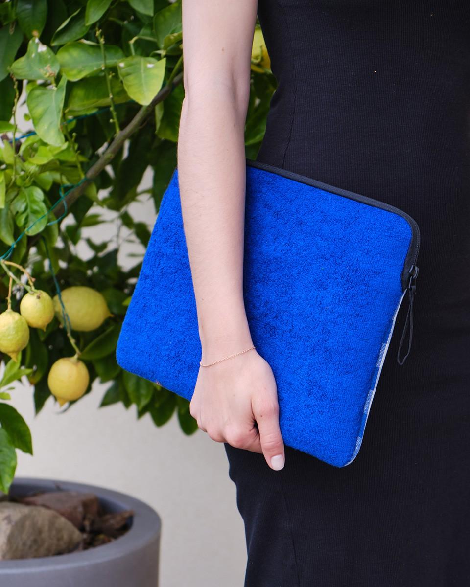 Wood'd Patch Blue Macbook Case Vendita Economica