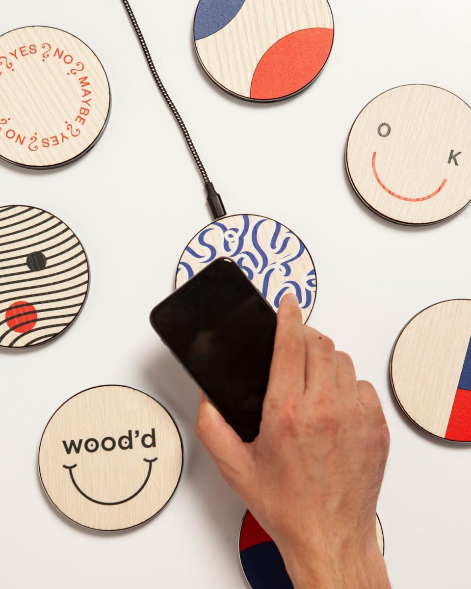 Wood'd Charger Happy Sad Nuovo