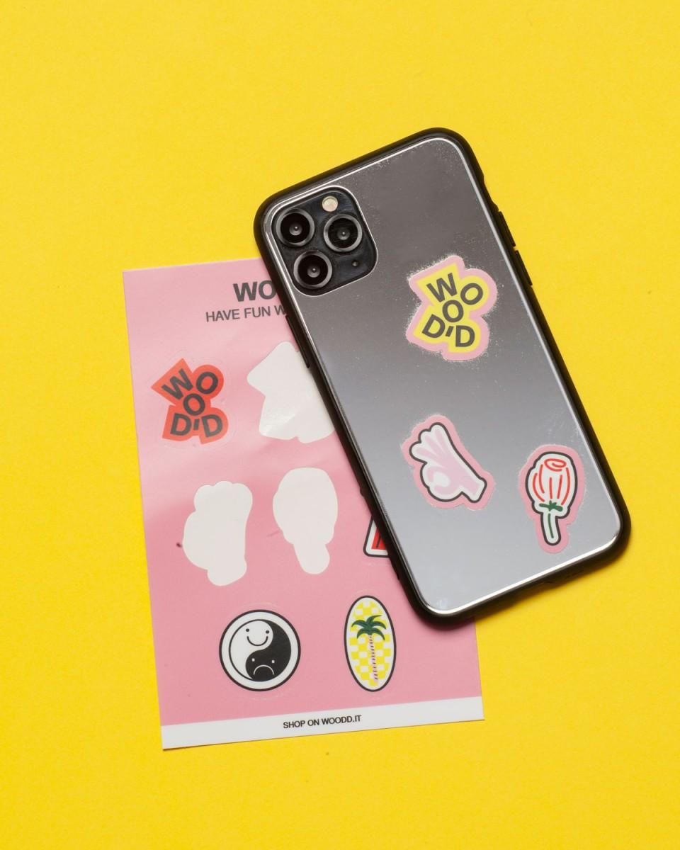 Wood'd Sticker Mirror In Vendita