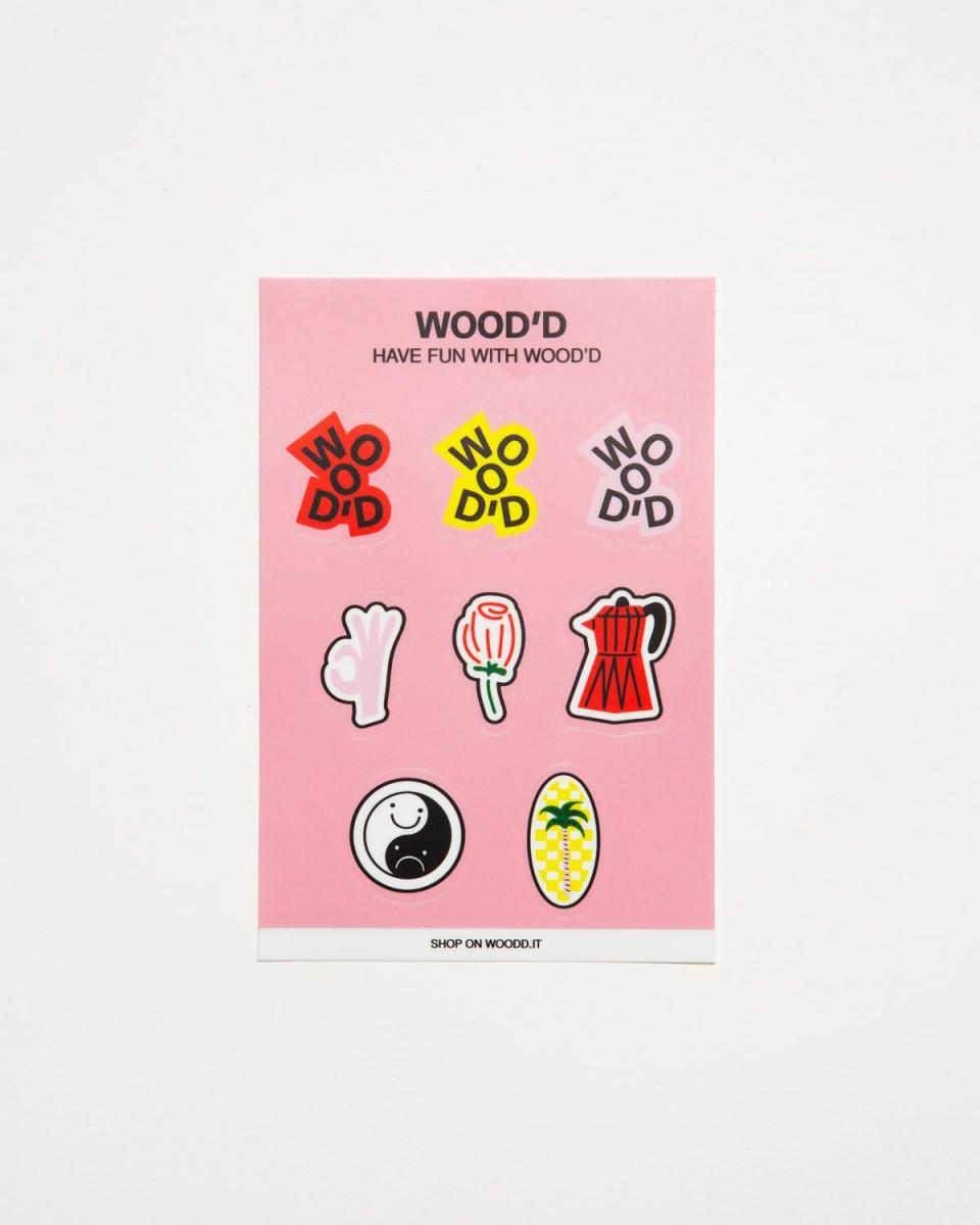 Wood'd Sticker Mirror In Vendita