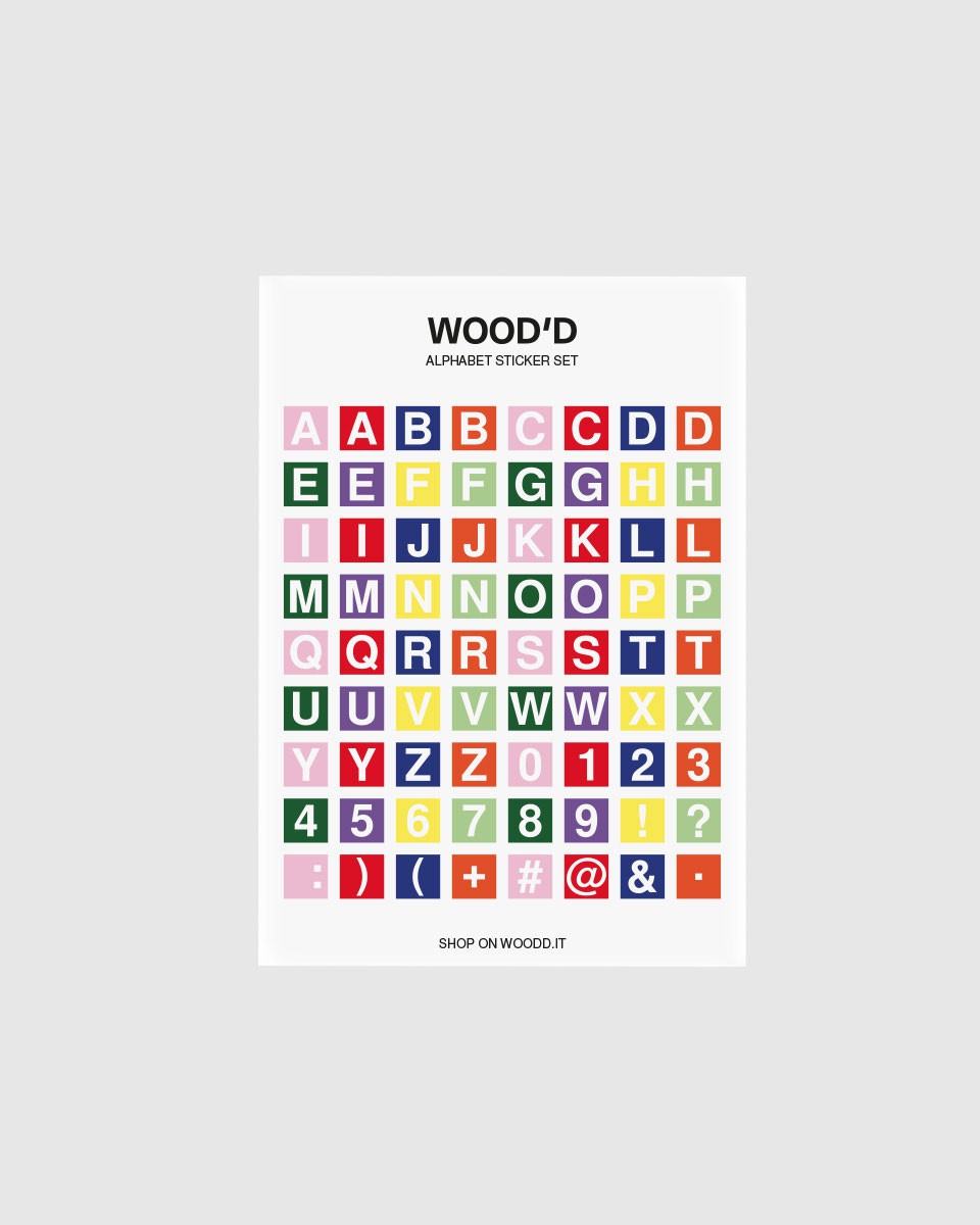 Wood'd Alphabet Mirror Case Vendita Economica