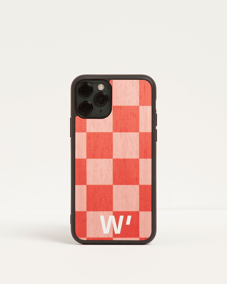 Wood'd Pink Check Cover Economico