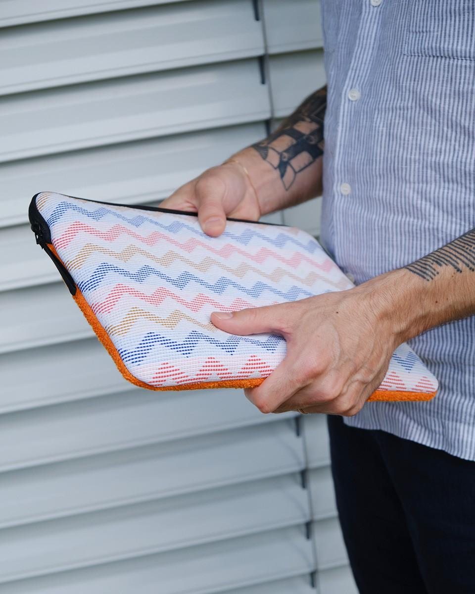 Wood'd Patch Orange Macbook Case Saldi Di Fabbrica
